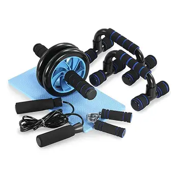 Home Gym Exercise Set Abdominal Roller Wheel 8 Way Resistance Band Resistance Band Loop Band Jump Rope Package Kit
Home Gym Exercise Set Abdominal Roller Wheel 8 Way Resistance Band Resistance Band Loop Band Jump Rope Package Kit
