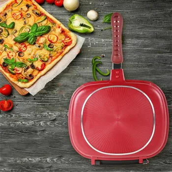 28cm/32cm Stainless Steel Double Face Pans Durable Pancake Pan Cookware Kitchen Pot Tool Double Side Grill Fry Pan Cookware New
28cm/32cm Stainless Steel Double Face Pans Durable Pancake Pan Cookware Kitchen Pot Tool Double Side Grill Fry Pan Cookware New