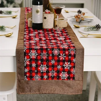 Christmas Snowflake Table Runner Mat Linen Tablecloth Christmas Flag Home Party Decorative New Year Dinner Table Decorations
Christmas Snowflake Table Runner Mat Linen Tablecloth Christmas Flag Home Party Decorative New Year Dinner Table Decorations