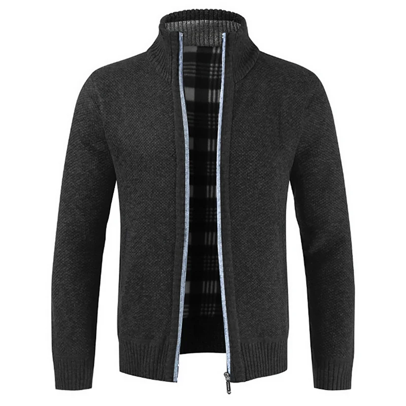 Men's Casual Slim Full Zip Thick Knitted Cardigan Sweaters with Pockets Autumn Fashion Fit Thick Slim Keep Warm
Men's Casual Slim Full Zip Thick Knitted Cardigan Sweaters with Pockets Autumn Fashion Fit Thick Slim Keep Warm