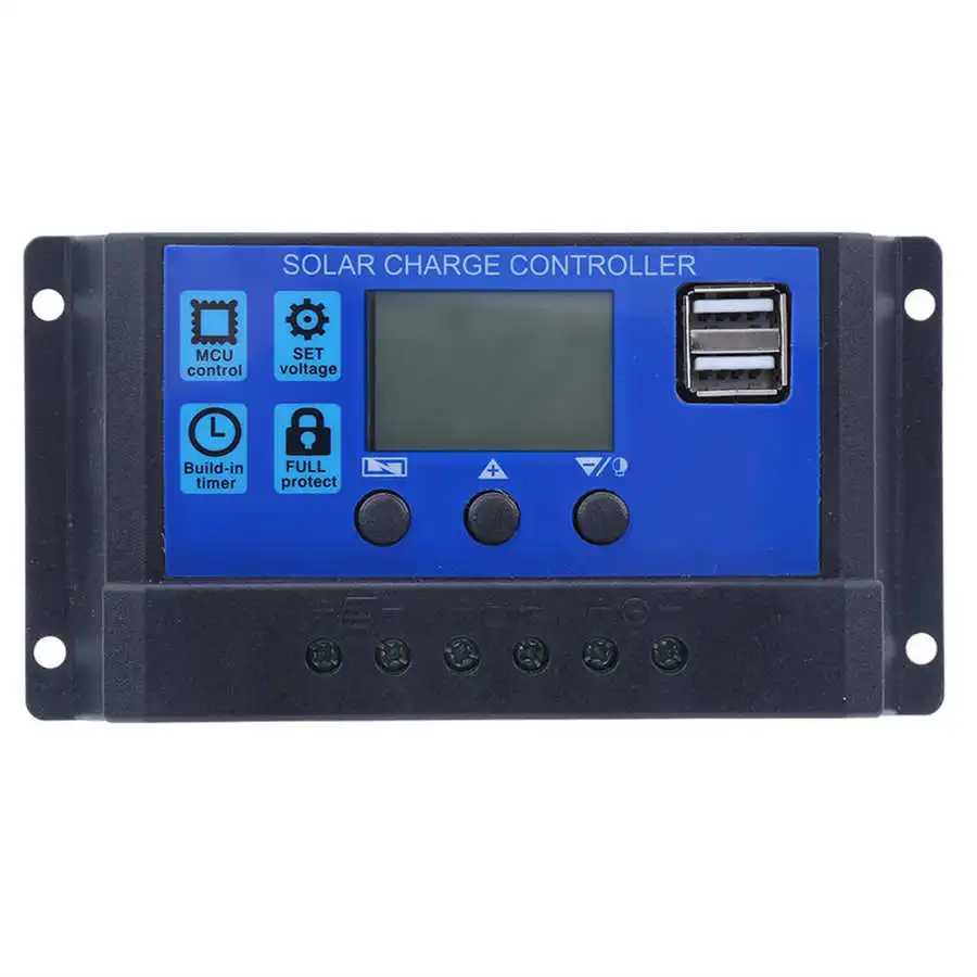Solar Panel Controller LCD Display Battery Charge Control Dual USB Output 12V/24V 20A Battery Charge Controller
Solar Panel Controller LCD Display Battery Charge Control Dual USB Output 12V/24V 20A Battery Charge Controller