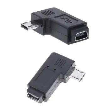 Right Left 90 Degree Micro Mini USB Connector Adapter, Mini USB Female to Micro USB Male Adapter Straight L Shape Connector
Right Left 90 Degree Micro Mini USB Connector Adapter, Mini USB Female to Micro USB Male Adapter Straight L Shape Connector