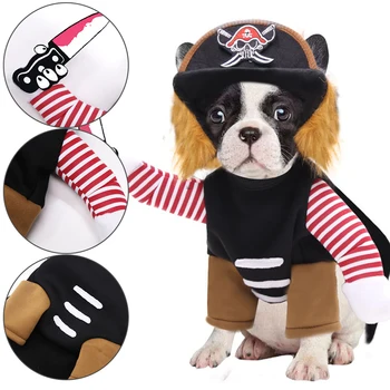 Festival Autumn Travel Pirate Pattern Two Legs Polyester Daily Cosplay Pet Dog Clothes Outdoor Windproof Warm Halloween Costume
Festival Autumn Travel Pirate Pattern Two Legs Polyester Daily Cosplay Pet Dog Clothes Outdoor Windproof Warm Halloween Costume