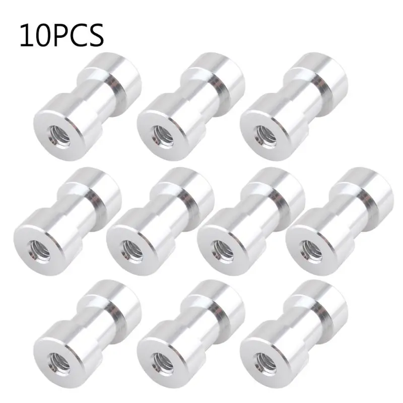 10PCS Aluminum 1/4" to 3/8" Female to Female Convertor Threaded Screw Adapter for Tripod Light Stand Ball Head Camera Accessory
10PCS Aluminum 1/4" to 3/8" Female to Female Convertor Threaded Screw Adapter for Tripod Light Stand Ball Head Camera Accessory