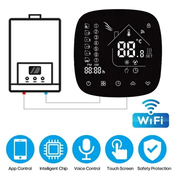 Weekly Programmable LCD Display Touch Screen Water Heating Thermostat Room Temperature Controller 5A
Weekly Programmable LCD Display Touch Screen Water Heating Thermostat Room Temperature Controller 5A