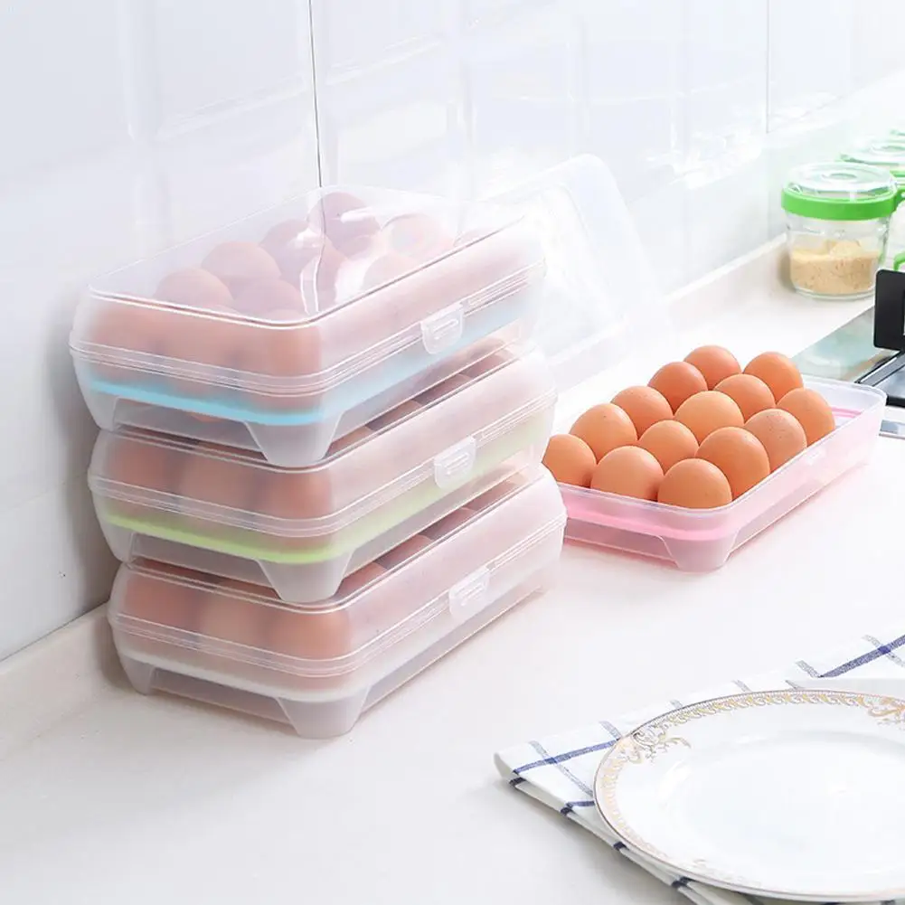 15 Grids Convenient Egg Cases Food Storage Box Kitchen Anti-Collision Accessories Tray Refrigerator Container Kitchen Y4S7
15 Grids Convenient Egg Cases Food Storage Box Kitchen Anti-Collision Accessories Tray Refrigerator Container Kitchen Y4S7