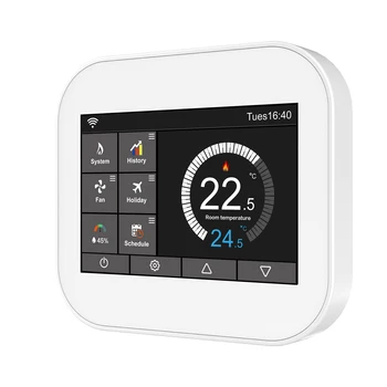 Wireless Touching Screen Programmable Electric Heating Temperature Controller Thermostat Heating Temperature Controller MC6-HE
Wireless Touching Screen Programmable Electric Heating Temperature Controller Thermostat Heating Temperature Controller MC6-HE