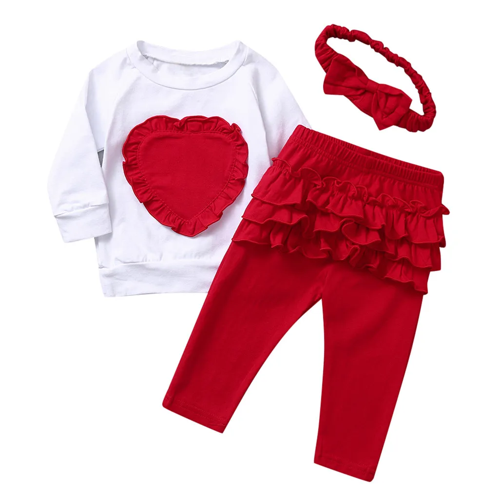 Autumn Toddler Children 2PCS Cotton Outfits 2019 Baby Love T-Shirt + Frilled Pants + Hair Strap Set Children's Clothing #BL2
Autumn Toddler Children 2PCS Cotton Outfits 2019 Baby Love T-Shirt + Frilled Pants + Hair Strap Set Children's Clothing #BL2