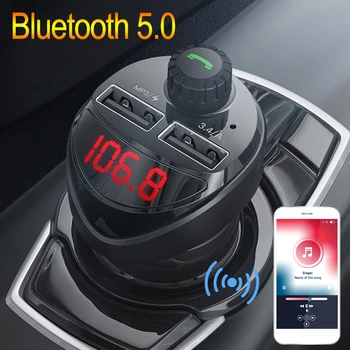 JINSERTA 3.4A Dual USB Charger Handsfree Bluetooth 5.0 FM Transmitter Support TF Card / U Disk Music Player Car Kit
JINSERTA 3.4A Dual USB Charger Handsfree Bluetooth 5.0 FM Transmitter Support TF Card / U Disk Music Player Car Kit