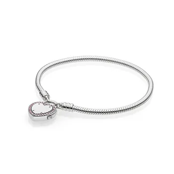 Real 925 Sterling Silver Moments Lock Your Promise Heart Europe Bracelet Fit Original Women Bead Charm Bangle Gift DIY Jewelry
Real 925 Sterling Silver Moments Lock Your Promise Heart Europe Bracelet Fit Original Women Bead Charm Bangle Gift DIY Jewelry