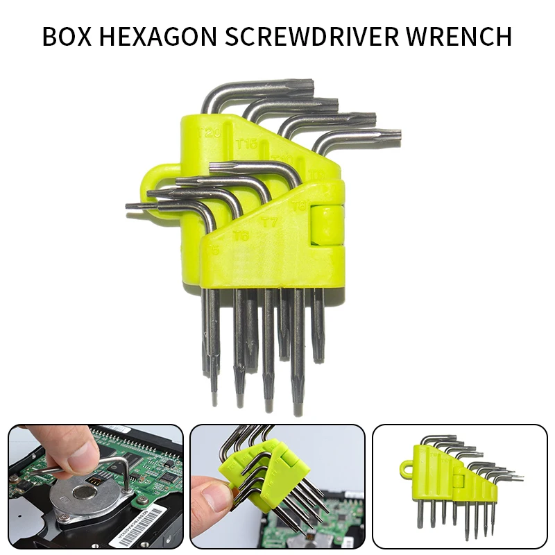 8 in 1 Screwdriver Set T5 T6 T7 T8 T9 T10 T15Star Wrench Tool Kit Wrench Star Wrench Torx Screwdriver kit
8 in 1 Screwdriver Set T5 T6 T7 T8 T9 T10 T15Star Wrench Tool Kit Wrench Star Wrench Torx Screwdriver kit