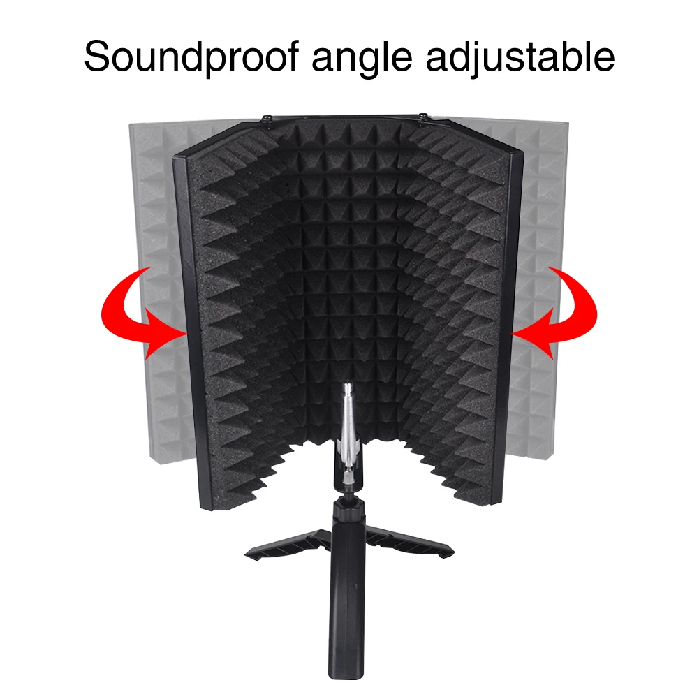 Noise Reduction Compact Soundproof Isolation Shield Studio Recording Acoustic Microphone Foldable With Tripod Stand Easy Install
Noise Reduction Compact Soundproof Isolation Shield Studio Recording Acoustic Microphone Foldable With Tripod Stand Easy Install