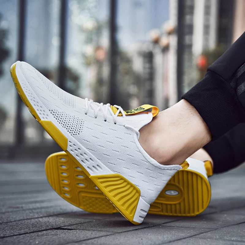 2019 Men Breathable Sneakers No-slip Men Vulcanize Shoes Male Air Mesh Lace Up Wear-resistant Casual Shoes Tenis Masculino
2019 Men Breathable Sneakers No-slip Men Vulcanize Shoes Male Air Mesh Lace Up Wear-resistant Casual Shoes Tenis Masculino