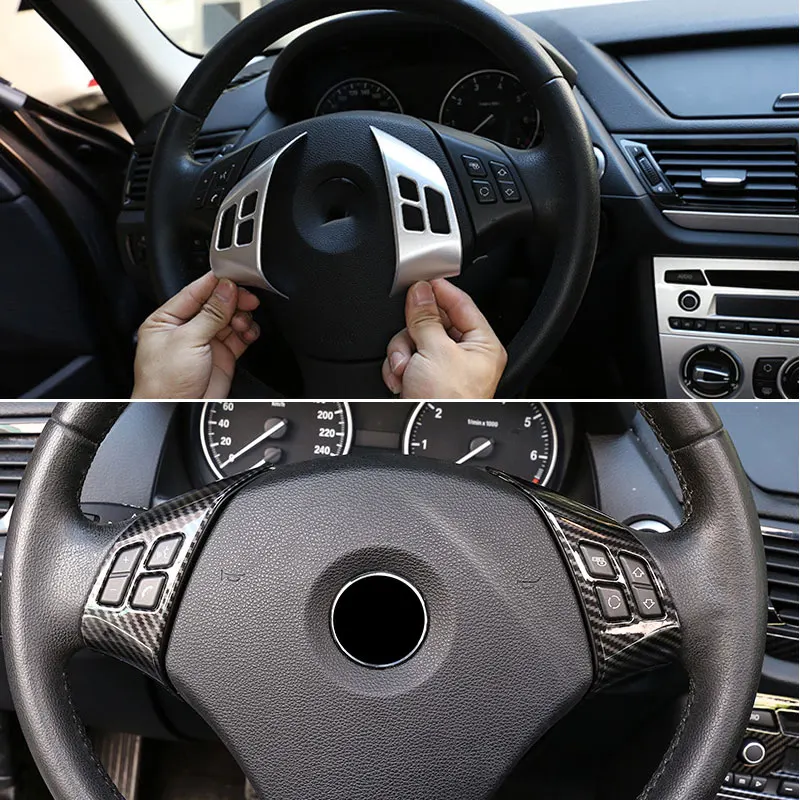 Carbon Fiber Style Car Steering Wheel Switch Button Frame Cover Sticker Trim For BMW X1 E84 2010 2011 2012 2013 For 3 Series E90
Carbon Fiber Style Car Steering Wheel Switch Button Frame Cover Sticker Trim For BMW X1 E84 2010 2011 2012 2013 For 3 Series E90