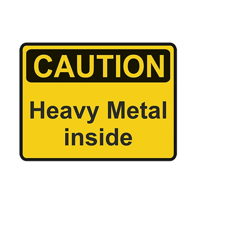 SZWL Waterproof Car StickerCaution Heavy Metal Inside Warning Sticker Decal Bumper Danger Loud Music Auto Accessories,13cm*9cm 
SZWL Waterproof Car StickerCaution Heavy Metal Inside Warning Sticker Decal Bumper Danger Loud Music Auto Accessories,13cm*9cm
