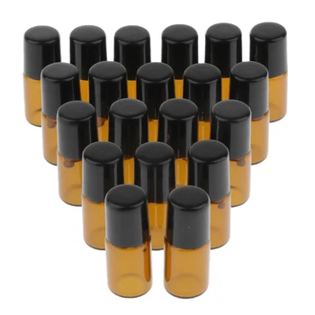20pcs Amber 1ml 2ml 3ml Glass Empty Bottles for Essential Oils, Steel Roller Ball, for Travel and Salon
20pcs Amber 1ml 2ml 3ml Glass Empty Bottles for Essential Oils, Steel Roller Ball, for Travel and Salon