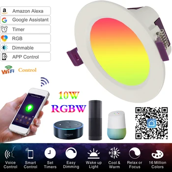 7W LED Downlight Spotlight Ceiling Lights APP Control Work With Amzon Alexa & Google Home Smart Life WIFI LED Spot Lighting
7W LED Downlight Spotlight Ceiling Lights APP Control Work With Amzon Alexa & Google Home Smart Life WIFI LED Spot Lighting