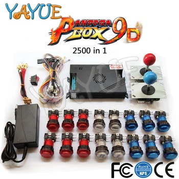 2 Player Original Pandora Box 9 & 9D Kit Copy SANWA Joystick Chrome LED Push Button for 2500 in 1 1500 in 1 Copy 5Pin Joystick
2 Player Original Pandora Box 9 & 9D Kit Copy SANWA Joystick Chrome LED Push Button for 2500 in 1 1500 in 1 Copy 5Pin Joystick