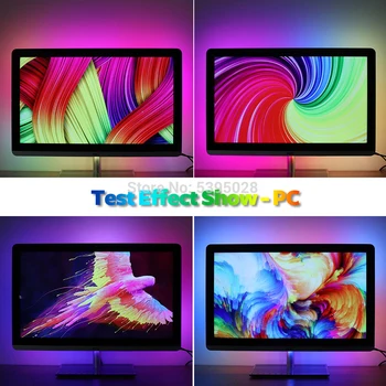5V WS2812B USB LED Strip Light 5050 RGB Dream Color LightBox Kit for HDTV Desktop PC Screen Background Lighting 1M 2M 3M 4M 5M
5V WS2812B USB LED Strip Light 5050 RGB Dream Color LightBox Kit for HDTV Desktop PC Screen Background Lighting 1M 2M 3M 4M 5M