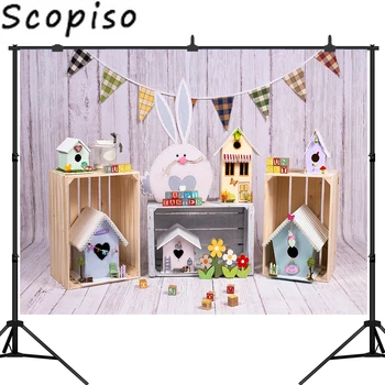 Scopiso Wood Board Happy Easter Photography Background Spring Small House Rabbit Custom for Photo Backdrop Studio Prop
Scopiso Wood Board Happy Easter Photography Background Spring Small House Rabbit Custom for Photo Backdrop Studio Prop