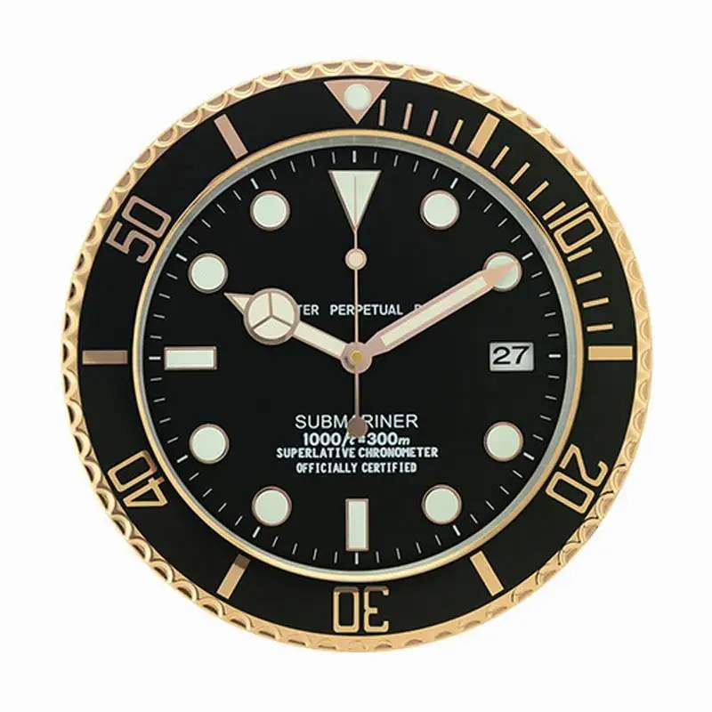 European Design Watch Shape Stainless Steel Clock With Calendar Function Luminous Top Design Quality Watch Corresponding Logos
European Design Watch Shape Stainless Steel Clock With Calendar Function Luminous Top Design Quality Watch Corresponding Logos