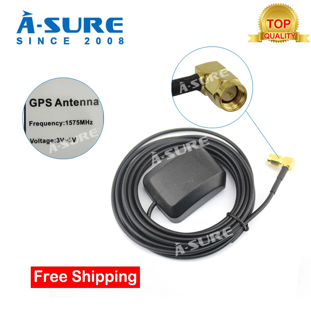 Автомобильный приемник A Sure GPS SMA кабель Conector универсальный 3 метра антенна