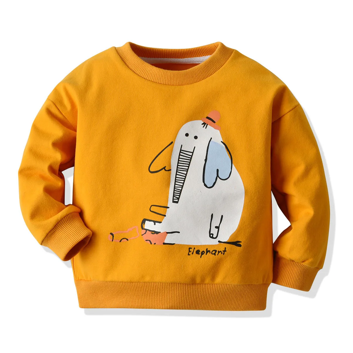 Autumn Clothing New Style Europe And America Boys' Clothes Elephant Pattern Long-sleeved T-shirt Looped Pile Base Shirt Multi-co
Autumn Clothing New Style Europe And America Boys' Clothes Elephant Pattern Long-sleeved T-shirt Looped Pile Base Shirt Multi-co