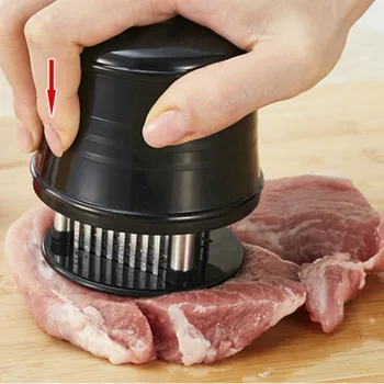 Professional Hammer For Beef Steak Meat Tenderizer Needle With 56 Stainless Steel Blades Kitchen Cooking Tools Tender Meat 
Professional Hammer For Beef Steak Meat Tenderizer Needle With 56 Stainless Steel Blades Kitchen Cooking Tools Tender Meat