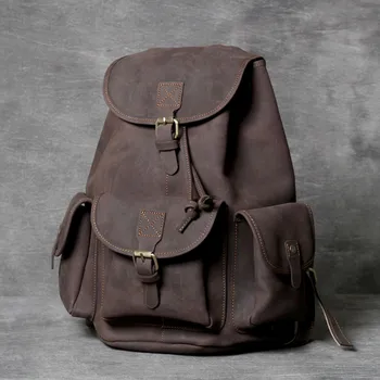 Crazy Horse Leather Oxhide Top Layer Cow Leather Shoulder Bag Handmade Head Leather Backpack Cowhide Men's Computer Bag
Crazy Horse Leather Oxhide Top Layer Cow Leather Shoulder Bag Handmade Head Leather Backpack Cowhide Men's Computer Bag