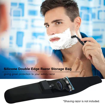 Double Edge Safety Razor Storage Bag Protective Case for Travel Shaving Storage Silicone Protective Cover Waterproof black
Double Edge Safety Razor Storage Bag Protective Case for Travel Shaving Storage Silicone Protective Cover Waterproof black