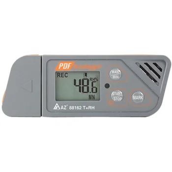 AZ88162 Hygro Thermometer Data USB Logger,Dual color LED Provides Instant Status Indicator: REC and High/Low Temperature.
AZ88162 Hygro Thermometer Data USB Logger,Dual color LED Provides Instant Status Indicator: REC and High/Low Temperature.