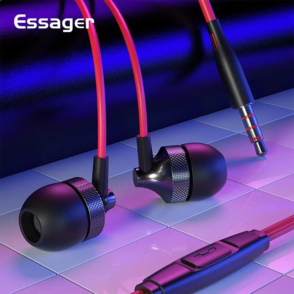 Essager Wired Earphone For Xiaomi Samsung Phone Computer 3.5mm In Ear Earphone With Mic Earbuds Earpiece Sport Stereo Headset
Essager Wired Earphone For Xiaomi Samsung Phone Computer 3.5mm In Ear Earphone With Mic Earbuds Earpiece Sport Stereo Headset