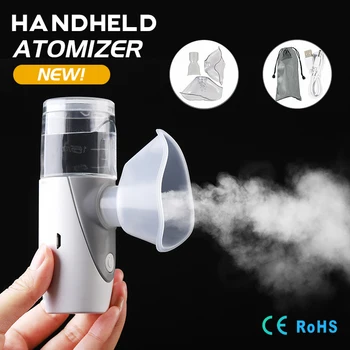 Portable Ultrasonic Nebulizer Mini Handheld Inhaler Respirator Humidifier Kit Health Care Children Home Inhaler Machine Atomizer
Portable Ultrasonic Nebulizer Mini Handheld Inhaler Respirator Humidifier Kit Health Care Children Home Inhaler Machine Atomizer