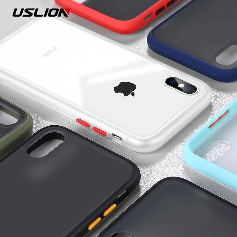 USLION Shockproof Transparent Phone Case For iPhone X XS XR Max TPU and PC Cases Cover For iPhone 8 7 6 6s Plus Clear Cover
USLION Shockproof Transparent Phone Case For iPhone X XS XR Max TPU and PC Cases Cover For iPhone 8 7 6 6s Plus Clear Cover