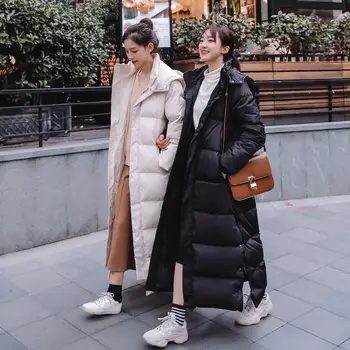 Long Down Cotton Coat Women Clothing Loose Oversize Warm Winter Jacket Parkas Thicken Padded Student Hooded Ladies Coats Q2001
Long Down Cotton Coat Women Clothing Loose Oversize Warm Winter Jacket Parkas Thicken Padded Student Hooded Ladies Coats Q2001