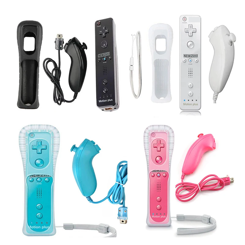 For Nintend Motion Plus Wireless GamePad Remote Controller with Nunchuck Controle Joystick For Wii Games Accessories
For Nintend Motion Plus Wireless GamePad Remote Controller with Nunchuck Controle Joystick For Wii Games Accessories