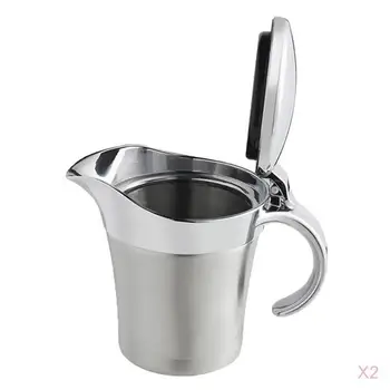 2 Piece Thermal Insulated Double Wall Gravy Sauce Boat Pot Serving Jug 450ml
2 Piece Thermal Insulated Double Wall Gravy Sauce Boat Pot Serving Jug 450ml