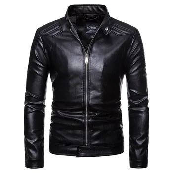 2019 New Motorcycle Leather Jackets Men's Autumn Slim Locomotive Jackets Jaqueta De Couro Masculina Biker Jacket Male Coat 
2019 New Motorcycle Leather Jackets Men's Autumn Slim Locomotive Jackets Jaqueta De Couro Masculina Biker Jacket Male Coat
