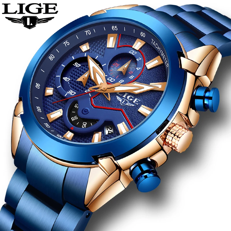 2020 LIGE Mens Watches Business Style Stainless Steel Big Dial Multi-function Date Watch Men Quartz Clock male Relogio Masculino
2020 LIGE Mens Watches Business Style Stainless Steel Big Dial Multi-function Date Watch Men Quartz Clock male Relogio Masculino