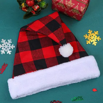 Winter knitted Beanies Hats Adult Christmas black and red plaid with hairball hat Bonnet Beanie Caps Outdoor Christmas Sets
Winter knitted Beanies Hats Adult Christmas black and red plaid with hairball hat Bonnet Beanie Caps Outdoor Christmas Sets