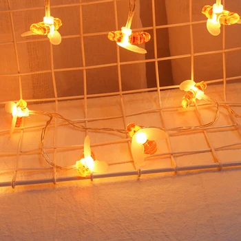 20 LED Cartoon Bee Shape String Light Warm LED String Fairy Light for Garden Christams Festival Wedding Home Lighting Decoration
20 LED Cartoon Bee Shape String Light Warm LED String Fairy Light for Garden Christams Festival Wedding Home Lighting Decoration