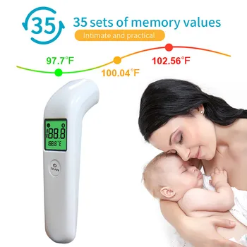 Forehead Thermometer Digital Infrared Thermometer For Children / Adults High Precision Measuring Tool Non-contact Thermometer
Forehead Thermometer Digital Infrared Thermometer For Children / Adults High Precision Measuring Tool Non-contact Thermometer