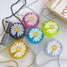 Summer Transparent PVC Kids Crossbody Bags Cute Daisy Flora Children's Mini Coin Purse Fashion Girls Small Round Shoulder Bag
Summer Transparent PVC Kids Crossbody Bags Cute Daisy Flora Children's Mini Coin Purse Fashion Girls Small Round Shoulder Bag