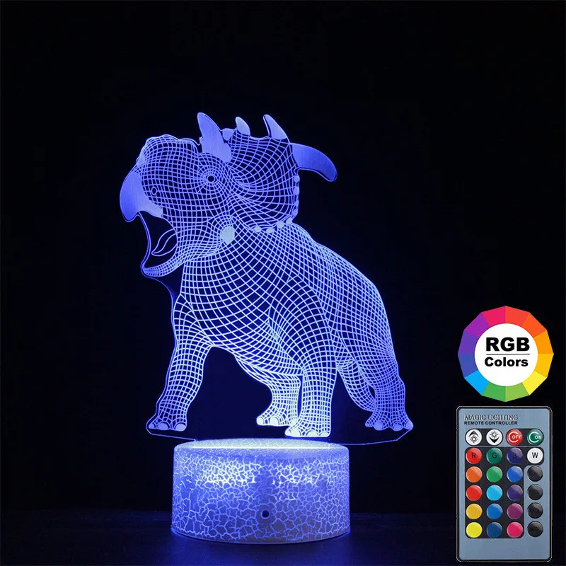 3D LED Night Light Lamp Dinosaur Series 7Color 3D Night Light Remote Control Table Lamps Toys Gift for Kid Home Decoration Kids
3D LED Night Light Lamp Dinosaur Series 7Color 3D Night Light Remote Control Table Lamps Toys Gift for Kid Home Decoration Kids