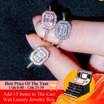 CWWZircons Very Shiny Cubic Zirconia Pave Love Designer Rose Gold Rings for Women Engagement Wedding Band Boho Jewelry R159
CWWZircons Very Shiny Cubic Zirconia Pave Love Designer Rose Gold Rings for Women Engagement Wedding Band Boho Jewelry R159