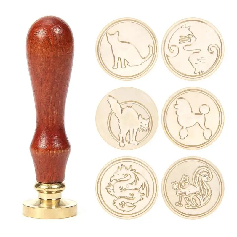 Animal Pattern Wax Seal Stamps for Invitation Cards Sealing Decorative Wooden Handle Sealing Wax DIY Crafts
Animal Pattern Wax Seal Stamps for Invitation Cards Sealing Decorative Wooden Handle Sealing Wax DIY Crafts