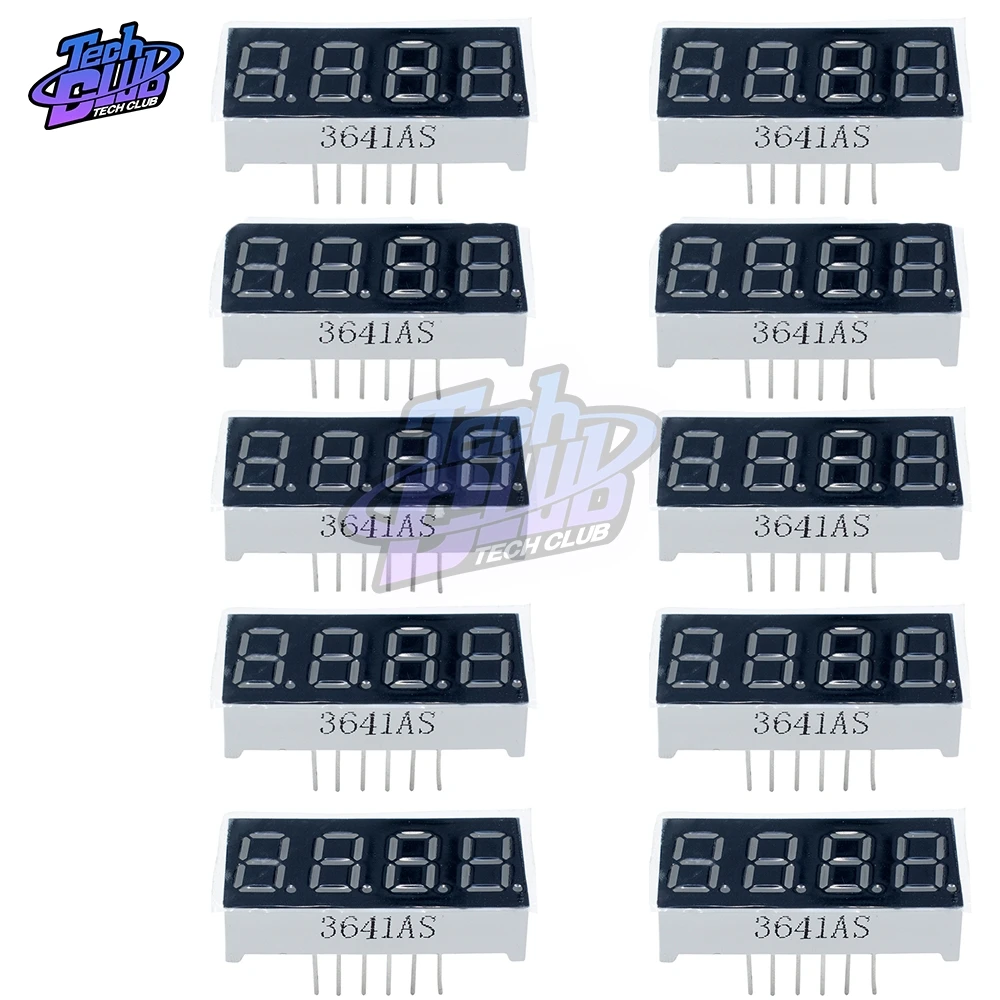 10PCs 0.36 inch 4 Bit 4 Digit Common Cathode Digital Tube 0.36" RED LED Tube 7 Seg Segment Digital Display Four bit
10PCs 0.36 inch 4 Bit 4 Digit Common Cathode Digital Tube 0.36" RED LED Tube 7 Seg Segment Digital Display Four bit