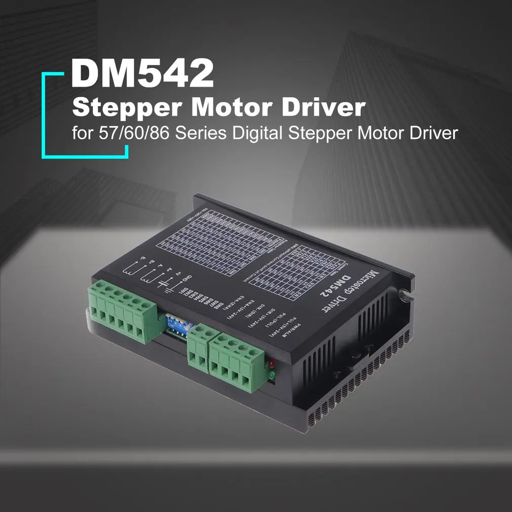 DM542 Stepper Motor Driver TB6600 Nema 23 Nema 34 57/60/86 Nema17 4A DC9-40V 1 Axis Stepping Motor CNC Engraving Machine
DM542 Stepper Motor Driver TB6600 Nema 23 Nema 34 57/60/86 Nema17 4A DC9-40V 1 Axis Stepping Motor CNC Engraving Machine