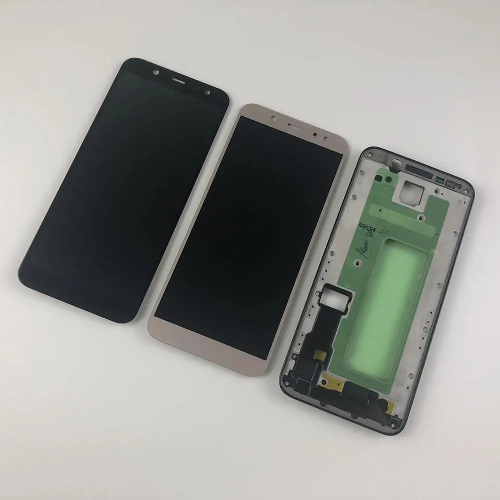 For SAMSUNG Galaxy A6 2018 A600 A600F A600FN LCD Display Touch Screen Digitizer Assembly+Housing Front Frame+Adhesive Glue
For SAMSUNG Galaxy A6 2018 A600 A600F A600FN LCD Display Touch Screen Digitizer Assembly+Housing Front Frame+Adhesive Glue