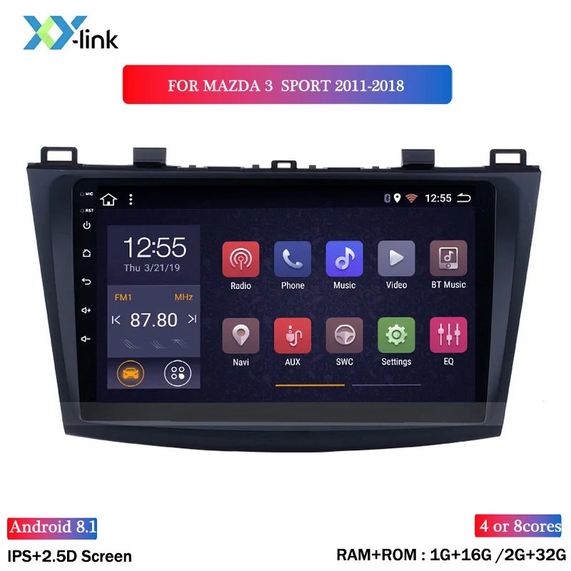 HOT SALE IPS 2.5D Android 8.1 9 INCH Car Radio Audio GPS Multimedia Player For Mazda 3 SPORT 2011-2018
HOT SALE IPS 2.5D Android 8.1 9 INCH Car Radio Audio GPS Multimedia Player For Mazda 3 SPORT 2011-2018